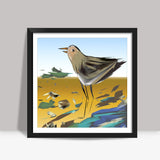 beach bird Square Art Prints