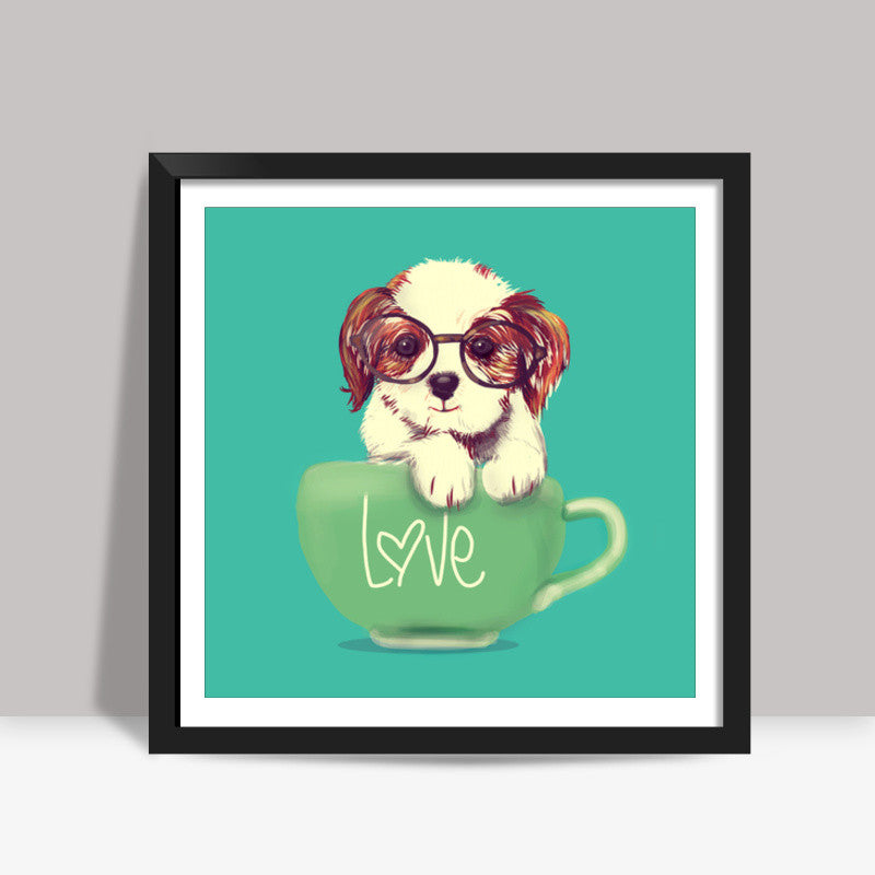 doggie Square Art Prints