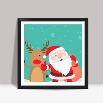 Merry Christmas Square Art Prints