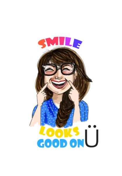 PosterGully Specials, smile looks good on you Wall Art