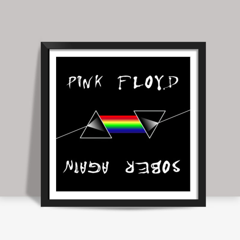 Pink Floyd Sober Again Square Art Prints
