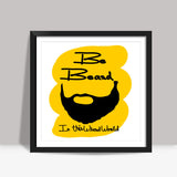 be beard Square Art Prints