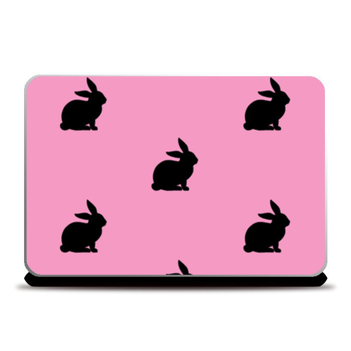 Bunnies Pink Laptop Skins
