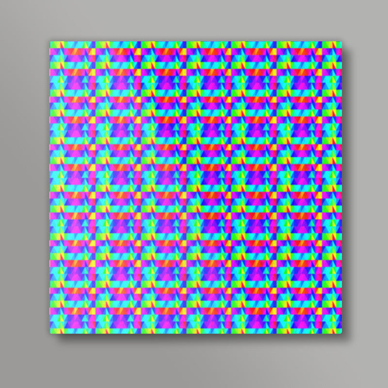 Trippy Triangles 2 Square Art Prints