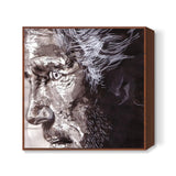 Music star Roger Waters of Pink Floyd fame is dedicated to music Square Art Prints