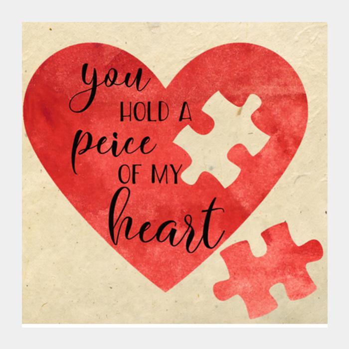 PosterGully Specials, Peice of heart Square Art Prints