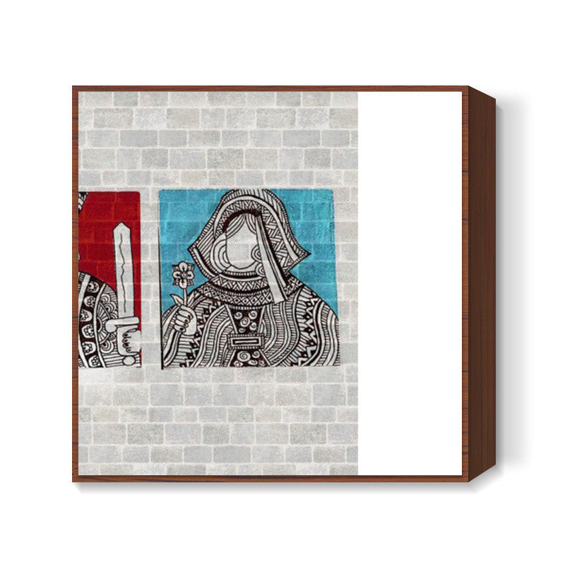 roi et reine Square Art Prints