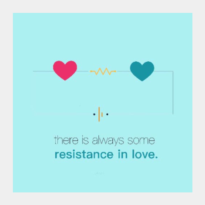 Square Art Prints, About the resistance in love