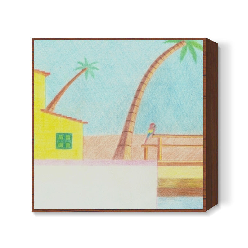 Dreamy Lake Square Art Prints