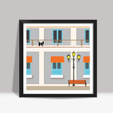Pondicherry - The Riviera of the East ! Square Art Prints