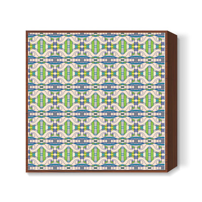 Decorative Wavy Lines Wallpaper Modern Design Pattern Square Art Prints