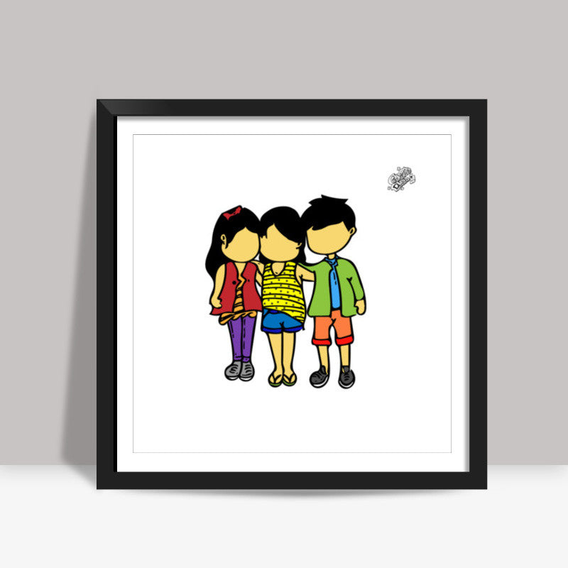 #GoggiGoggiEverywhere..!!! | Celebrating #TrueFriendship. Square Art Prints