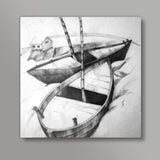 boats Square Art Prints