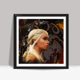 Khaleesi - Game Of Thrones Square Art Prints