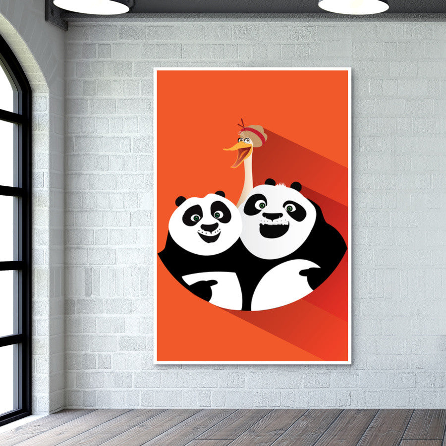 Kung Fu Panda 3 -Po Li & Ping Wall Art