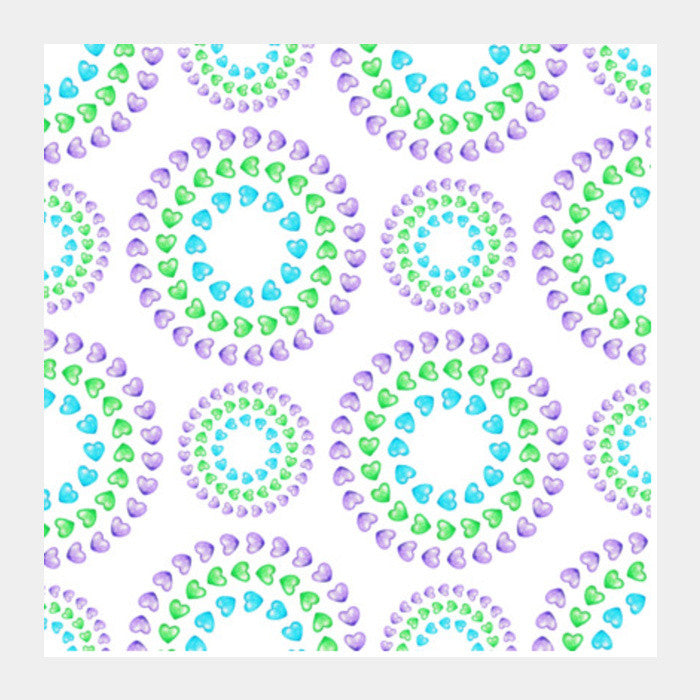 Square Art Prints, Hearts I Square Art Prints