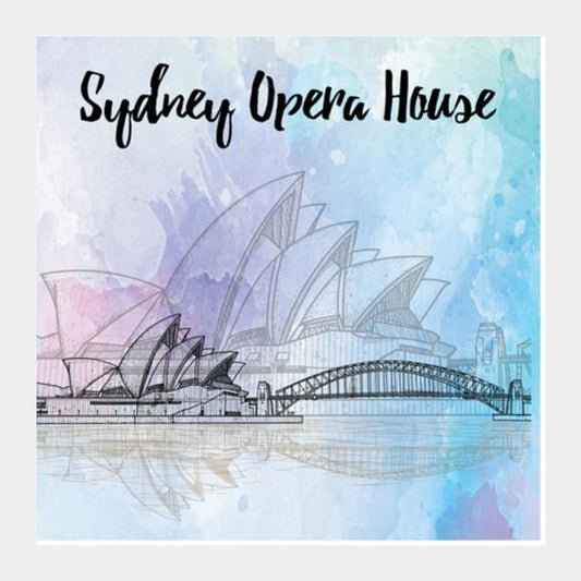 Sydney Opera House - Performing Arts Centre In Sydney Square Art Prints PosterGully Specials