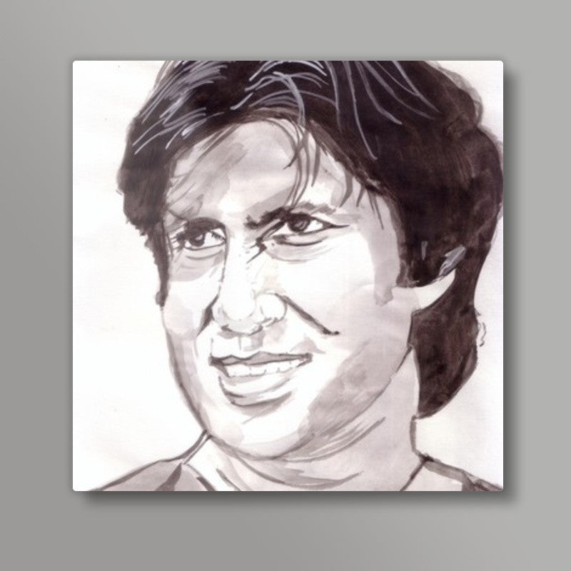 Bollywood superstar Amitabh Bachchan (BigB) says Memsaab, jo mard hota hai use dard nahin hota Square Art Prints