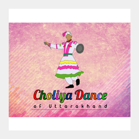 Choliya Dance of Uttarakahnd Art Square Art Prints