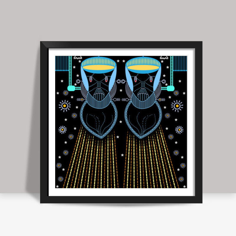 intergalactic Consciousness ! Square Art Prints