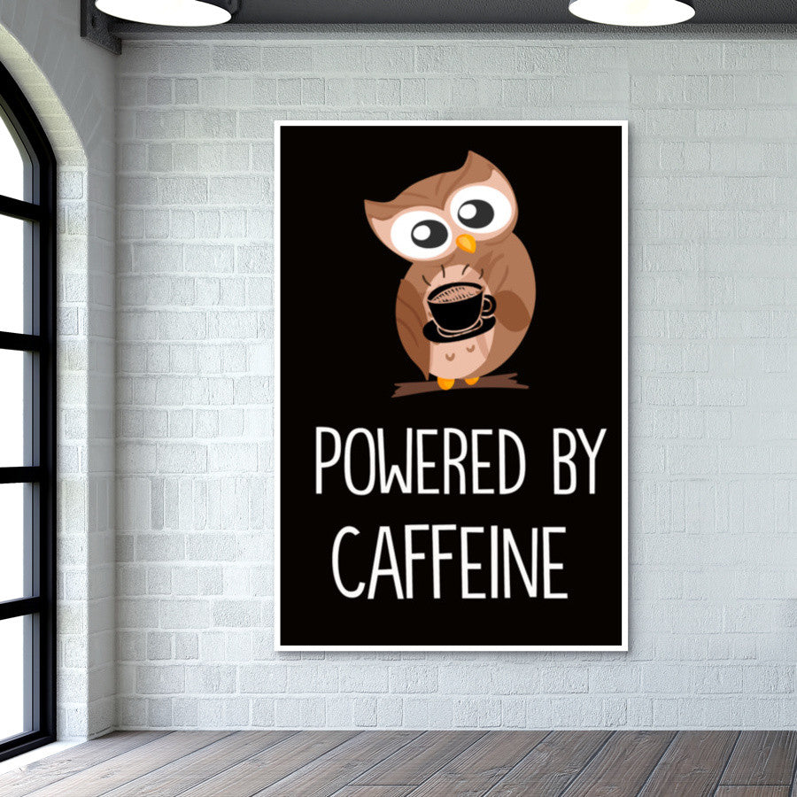 Powered By Coffee Wall Art