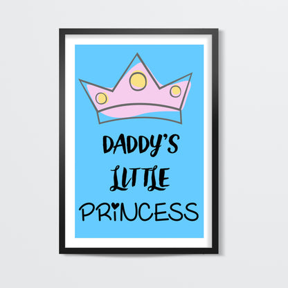 Daddys Little Princess Wall Art