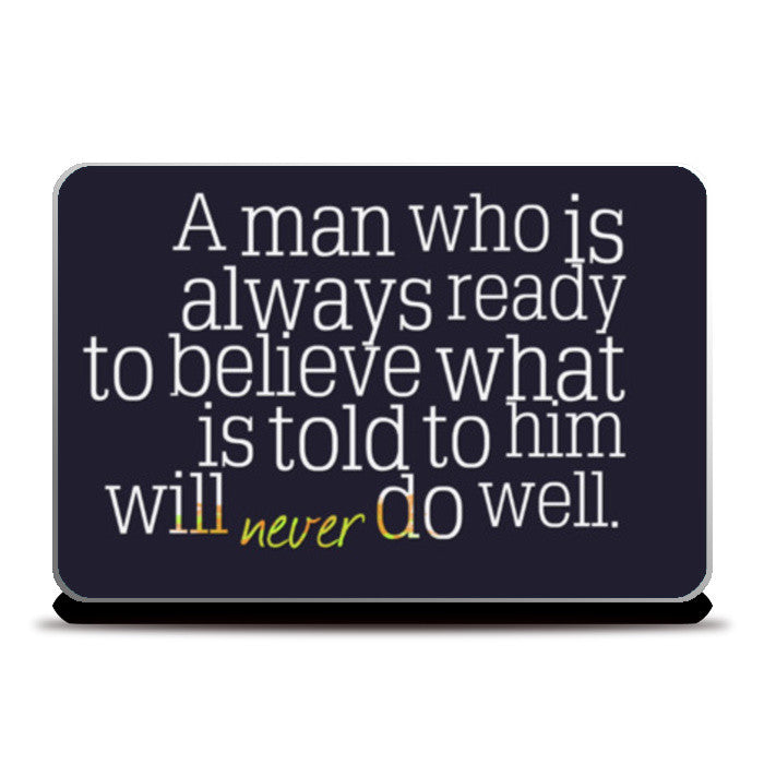 Laptop Skins, For the Office - Belief Laptop Skins