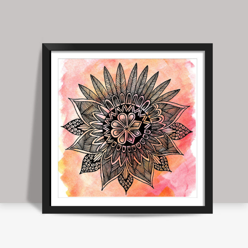 Mixed Mandala Square Art Prints