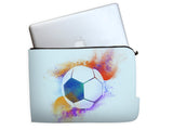 Colorful Football Illustration Laptop Sleeves | #Footballfan
