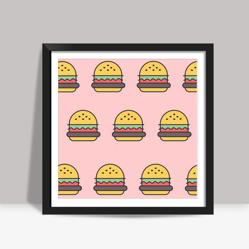 Burger Square Art Prints