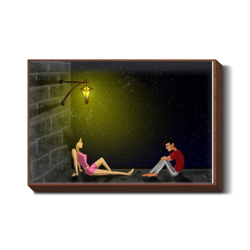 Terrace couple Wall Art