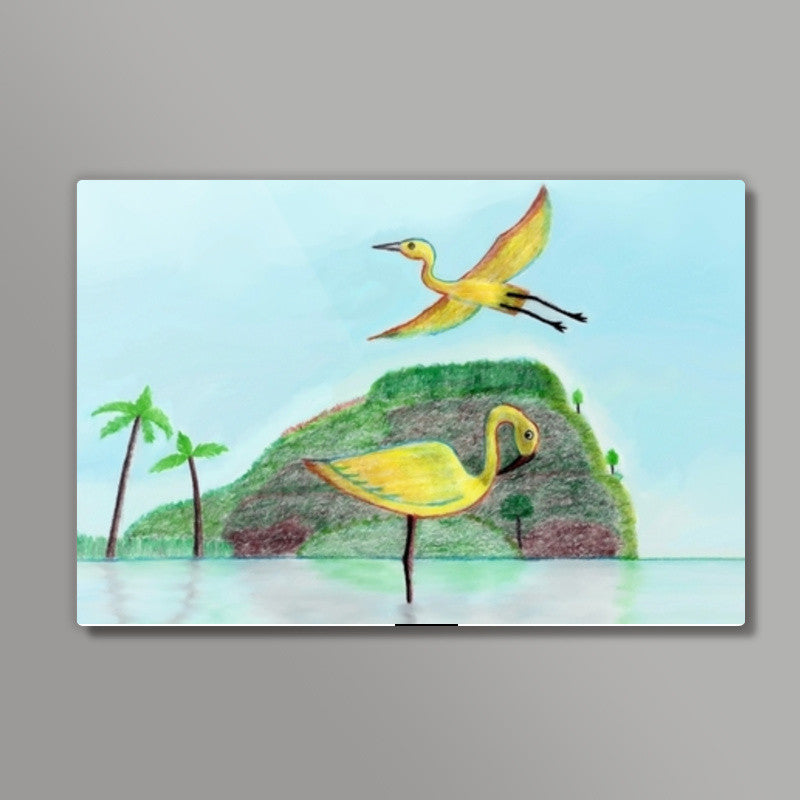 River Birds Wall Art