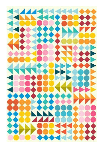 Basic Shape Pattern  Art PosterGully Specials
