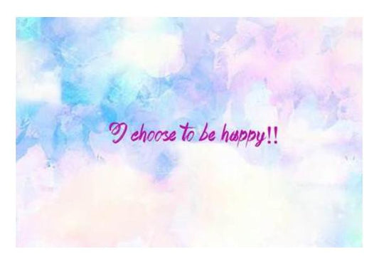 PosterGully Specials, I CHOOSE TO BE HAPPY! Wall Art