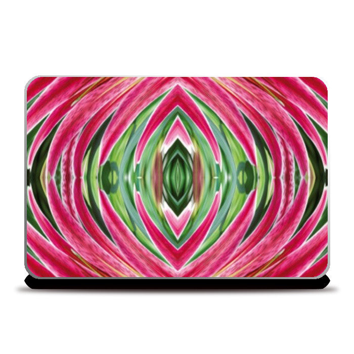 Laptop Skins, Bright Pink Floral Abstract Laptop Skin