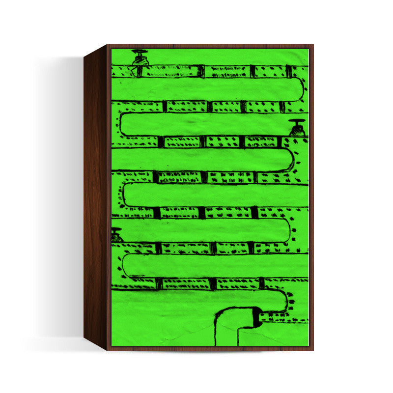 Pipeline Green Wall Art