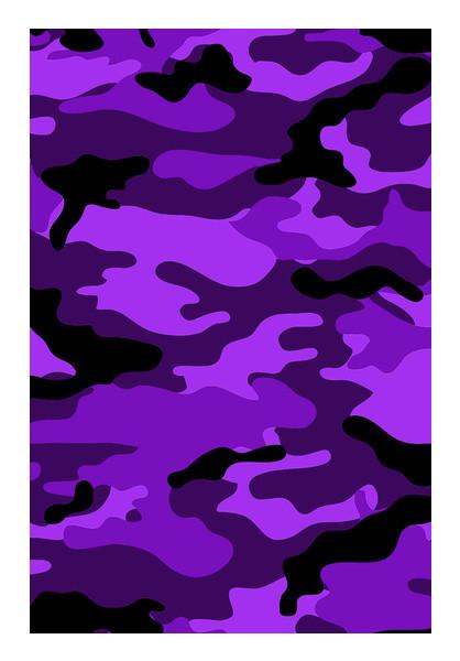 PosterGully Specials, Violet Camo Wall Art