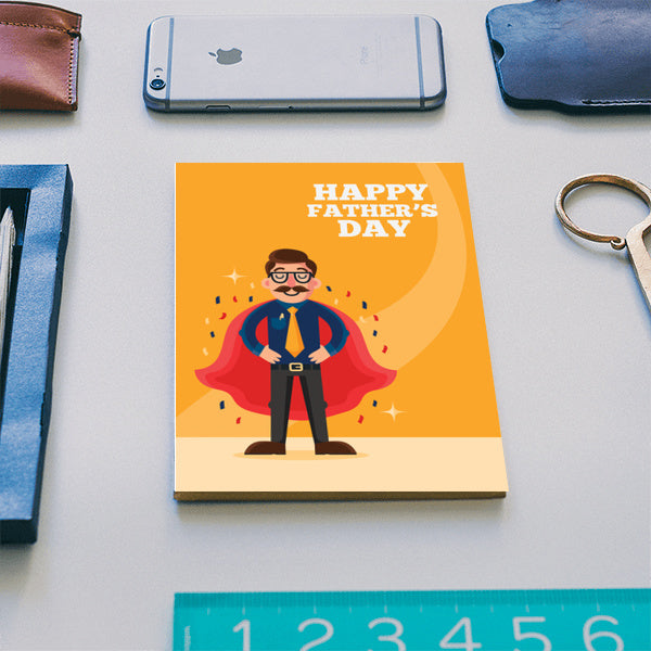 Dad in Superhero Dress | #Fathers Day special Notebook