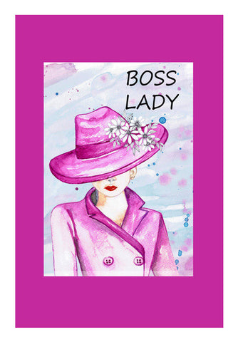 Boss Lady Modern Woman Fashion Illustration Poster Wall Art