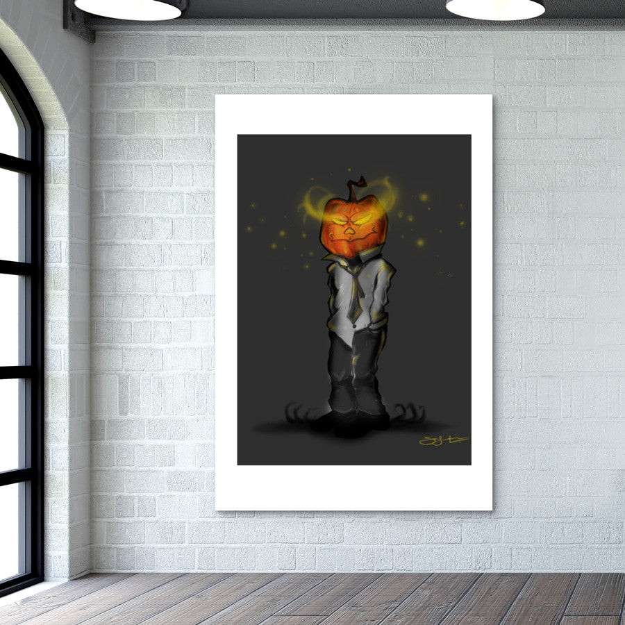 White collar halloween Wall Art