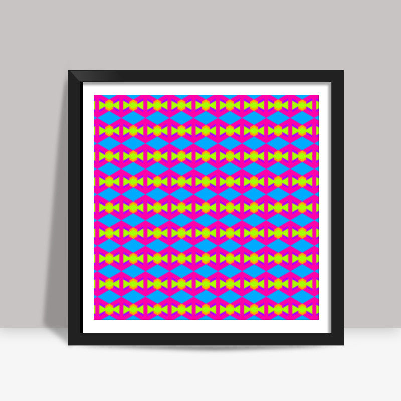 aztec pattern Square Art Prints