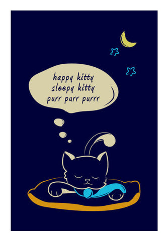 Sleepy Kitty Art PosterGully Specials