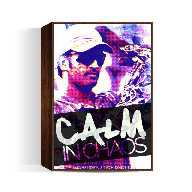 DHONI calm in chaos Wall Art