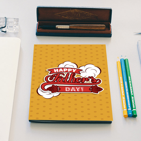 Happy Fathers Day Cool Art Sticker | #Fathers Day Special  Notebook