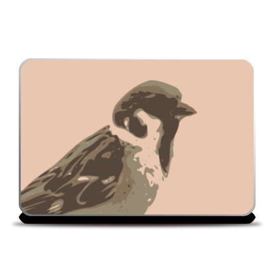 Abstract Sparrow Bird Laptop Skins