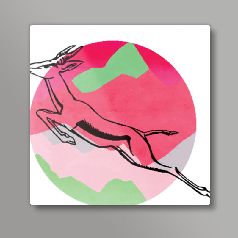 Over Moony Mountains Square Art | Lotta Farber