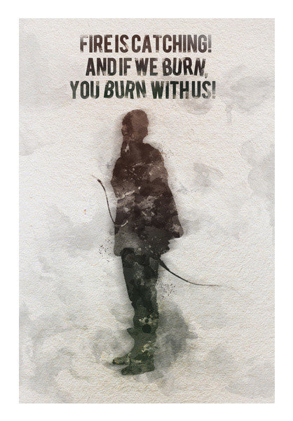 The Hunger Games-Katniss Everdeen quotes Wall Art