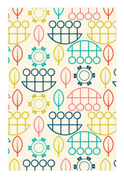 Multicolored Art Design Vector Pattern Art PosterGully Specials