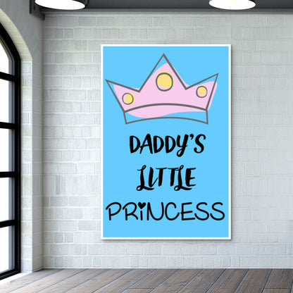 Daddys Little Princess Wall Art