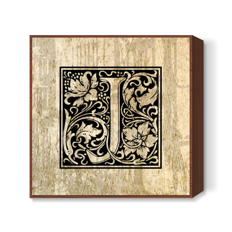 Ornate J Square Art Prints